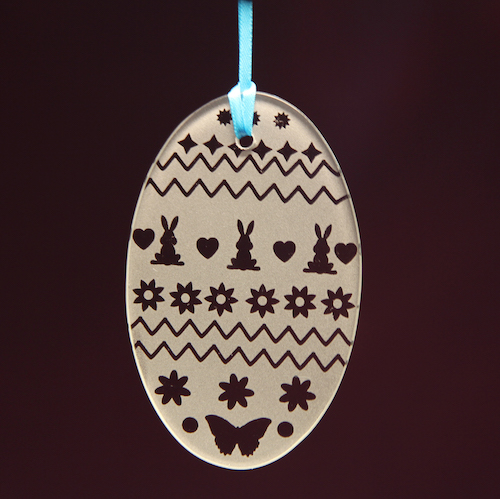 Oval Easter Egg Vase Charm